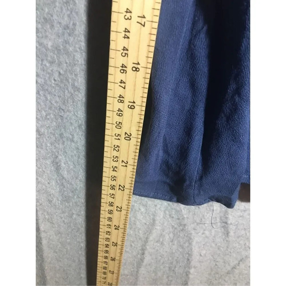 Womens NWT Umgee Dress Blue Slouchy Keyhole Neckline Mini Romantic - Picture 3 of 5